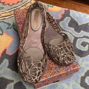 Melissa Sapatilha Campana VI sz 7 silver glitter